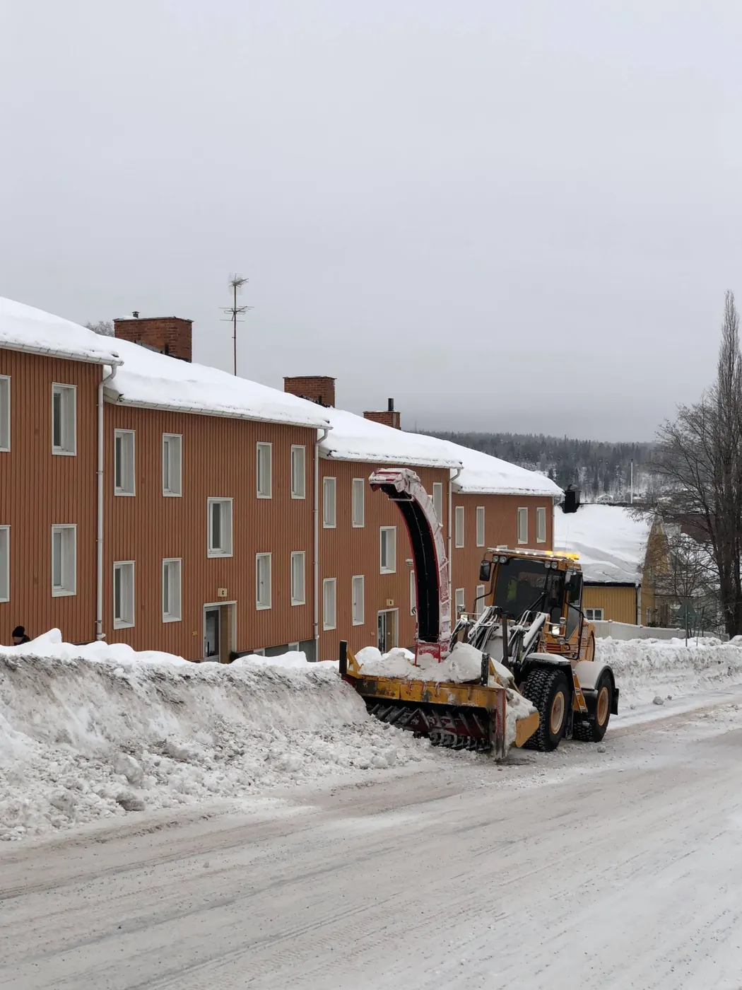 Snöröjning i Sundsvall